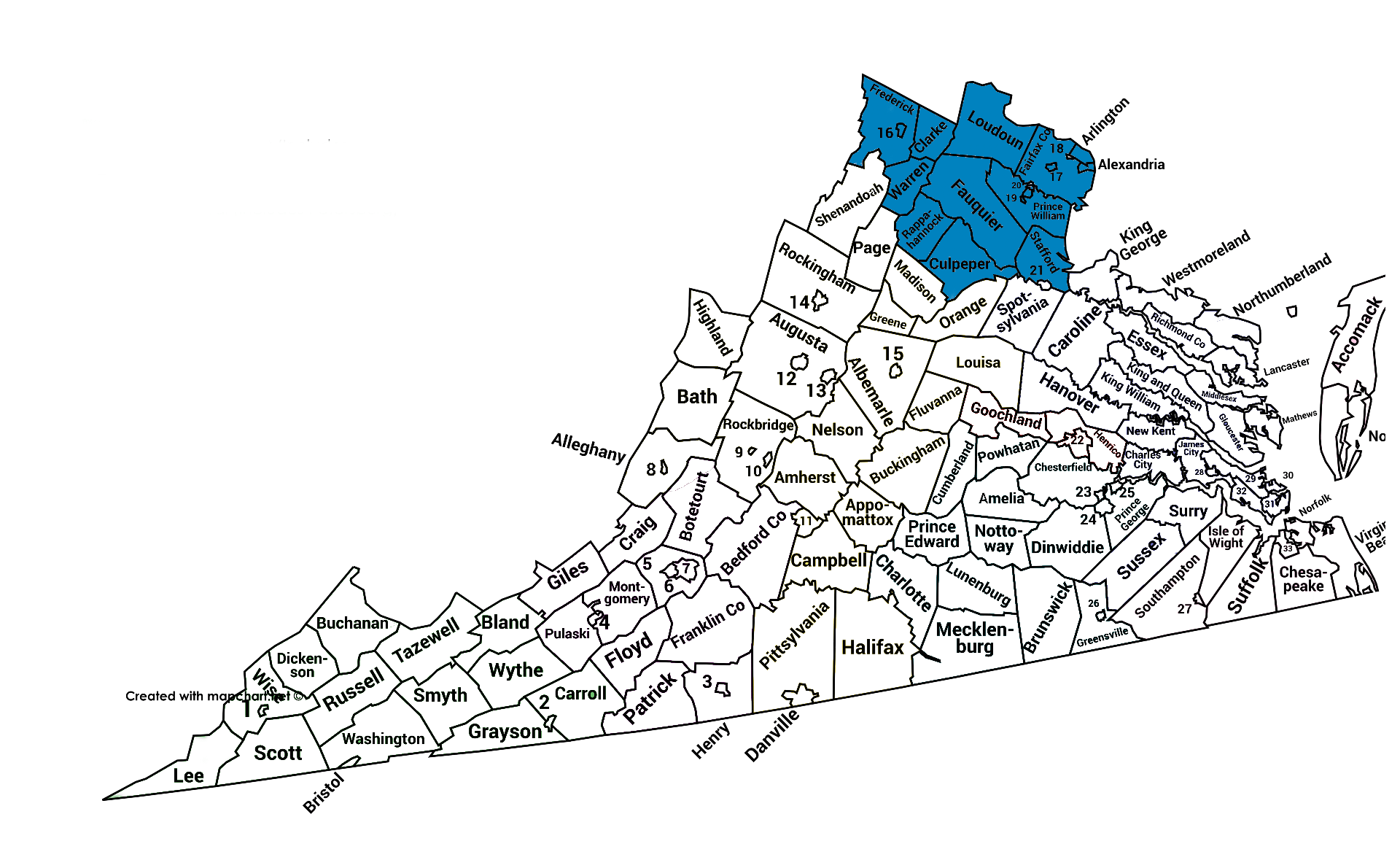 خريطة منطقة إيمي مور